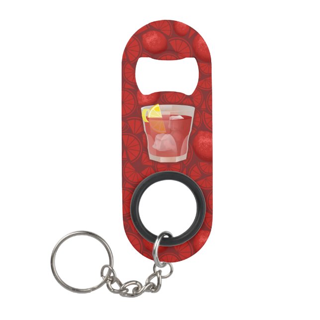 Porte-clé Décapsuleur cocktail Americano (Devant)