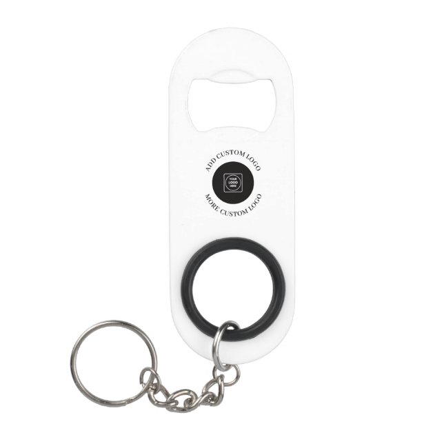 Porte-clé Décapsuleur Conception de branding commercial de code QR avec  (Devant)