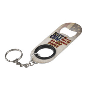 Porte-clé Décapsuleur Conception de drapeau vintage pour la fête de l'in