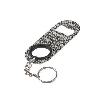 Porte-clé Décapsuleur Contraste noir et blanc