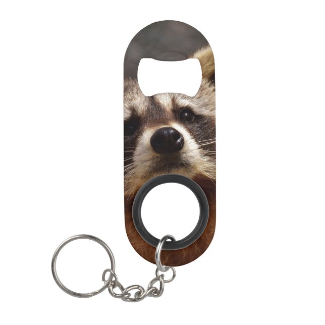 Porte-clé Décapsuleur Curieux Raccoon (Devant)