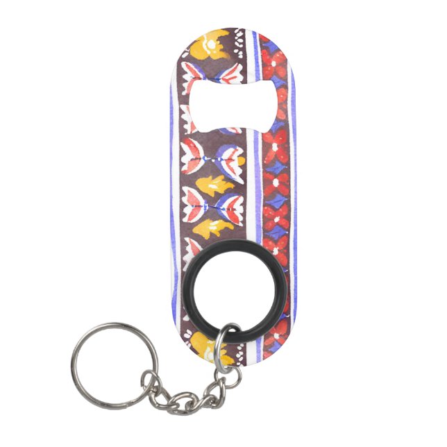 Porte-clé Décapsuleur décoration traditionnelle roumaine (Devant)