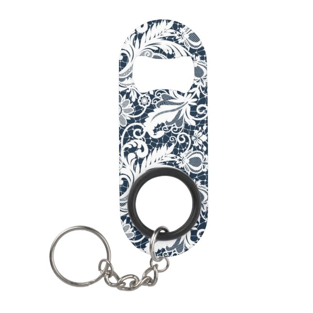 Porte-clé Décapsuleur Dentelle blanche 2 (Devant)