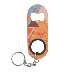 Porte-clé Décapsuleur Design triangle moderne - géométrie artistique