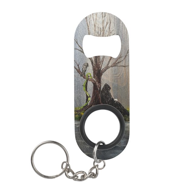 Porte-clé Décapsuleur DG Peintures Faucheur au repos  (Devant)