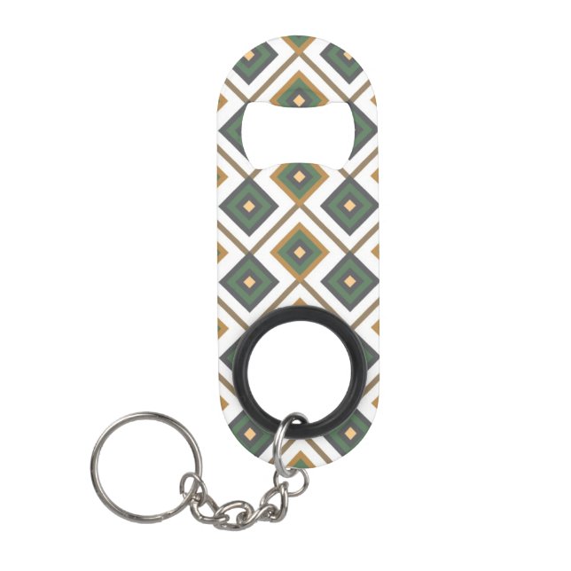 Porte-clé Décapsuleur Diamante en vert (Devant)