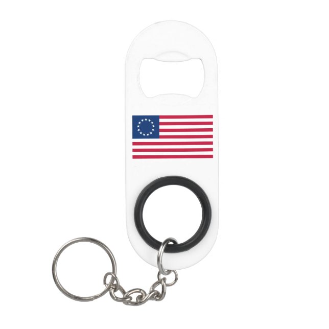 Porte-clé Décapsuleur Drapeau américain Betsy Ross (Devant)