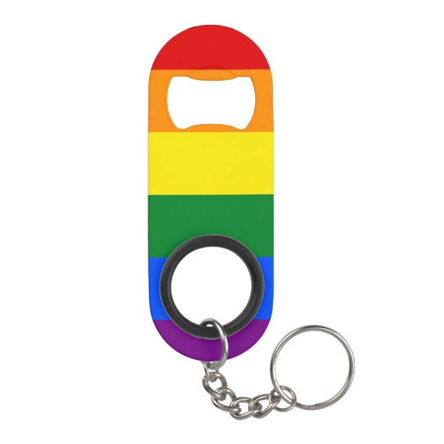 Porte-clé Décapsuleur Drapeau arc-en-ciel (Dos)