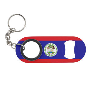 Porte-clé Décapsuleur Drapeau bélizien