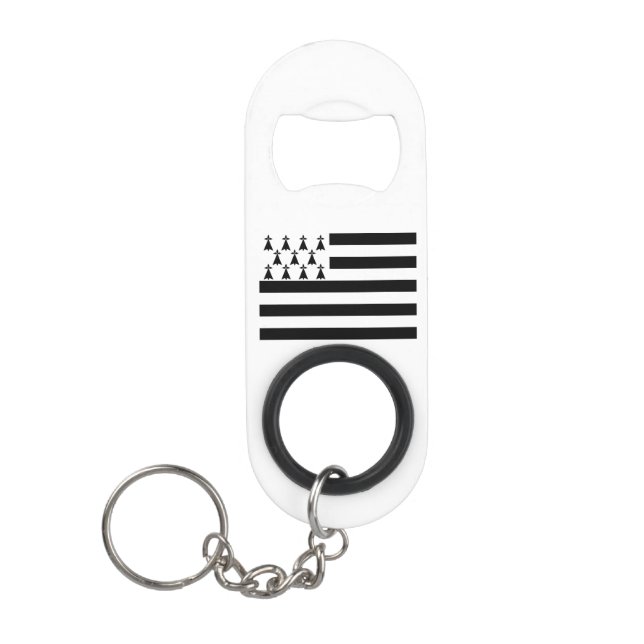 Porte-clé Décapsuleur Drapeau breton patriotique (Devant)