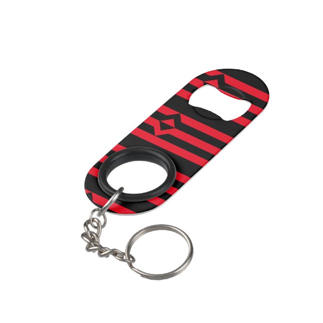 PORTE-CLÉ DÉCAPSULEUR DRAPEAU DE FIST PRIDE (angle arrière)