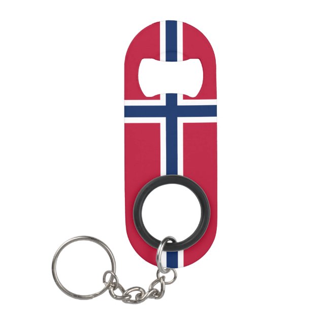 Porte-clé Décapsuleur Drapeau de la Norvège (Devant)
