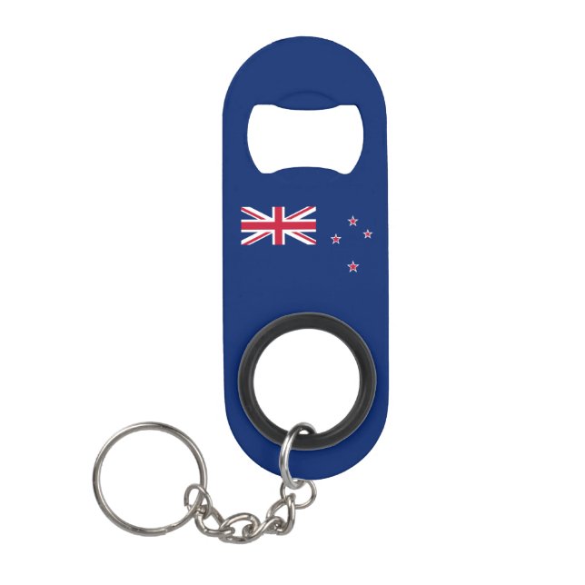 Porte-clé Décapsuleur Drapeau de la Nouvelle-Zélande (Devant)