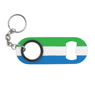 Porte-clé Décapsuleur Drapeau de la Sierra Leone