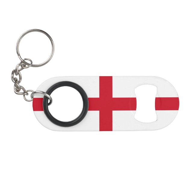 Porte-clé Décapsuleur Drapeau de l'Angleterre (Devant (Horizontal))