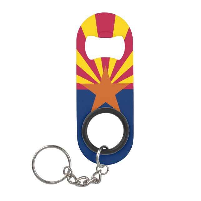 Porte-clé Décapsuleur Drapeau de l'État de l'Arizona (Devant)