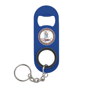 Porte-clé Décapsuleur Drapeau de l'État de Virginie