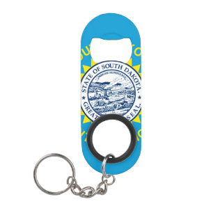 Porte-clé Décapsuleur Drapeau de l'État du Dakota du Sud