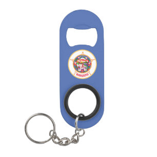 Porte-clé Décapsuleur Drapeau de l'État du Minnesota
