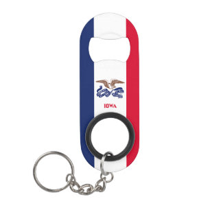 Porte-clé Décapsuleur Drapeau de l'Iowa