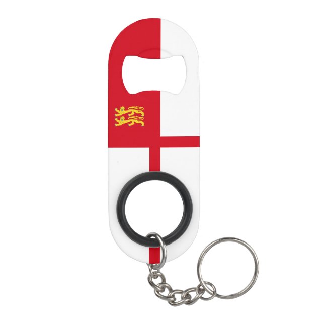 Porte-clé Décapsuleur Drapeau de Sercq (Dos)