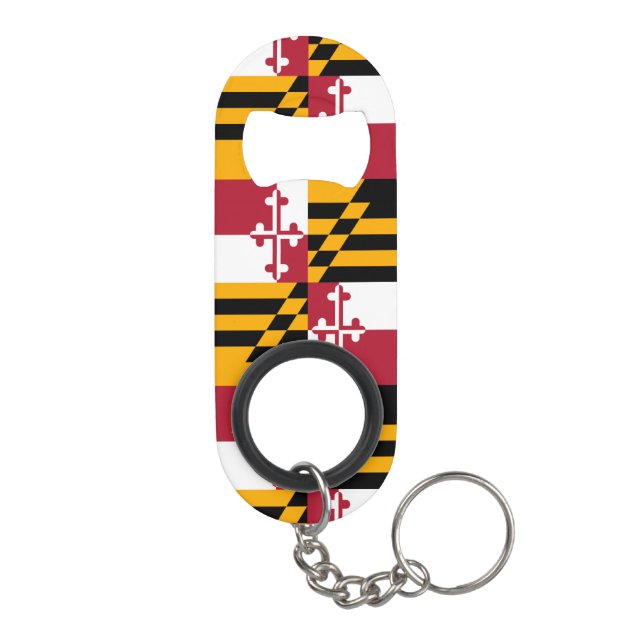Porte-clé Décapsuleur Drapeau décoratif de l'État du Maryland (Dos)