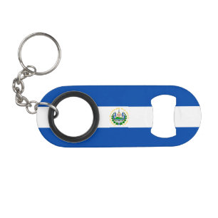 Porte-clé Décapsuleur Drapeau d'El Salvador