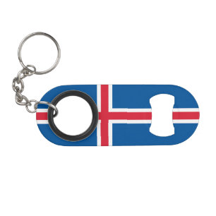 Porte-clé Décapsuleur Drapeau d'Islande