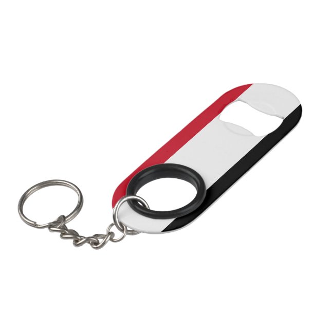 Porte-clé Décapsuleur Drapeau du Yémen (Devant Angle)