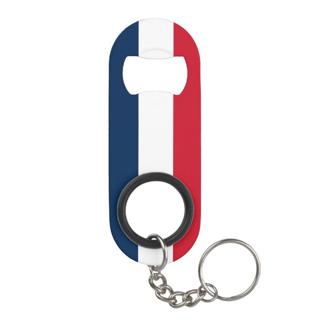 Porte-clé Décapsuleur Drapeau français (Dos)