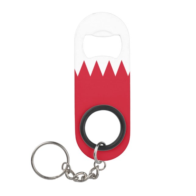 Porte-clé Décapsuleur Drapeau patriotique de Bahreïn (Devant)