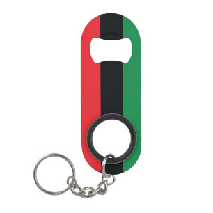 Porte-clé Décapsuleur Drapeau rouge, noir et vert