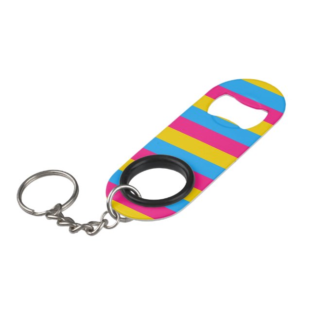 Porte-clé Décapsuleur Drapeau transexuel (Devant Angle)