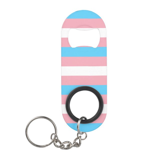 Porte-clé Décapsuleur Drapeau Transgenre (Devant)