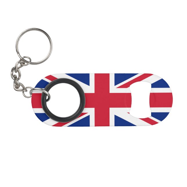 Porte-clé Décapsuleur Drapeau Union Jack (Devant (Horizontal))