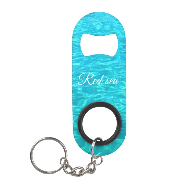 Porte-clé Décapsuleur Eau de surface azur de la mer Rouge en Egypte (Devant)