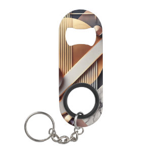 Porte-clé Décapsuleur Élégant Porte - clé d'ouverture de bouteille d'or