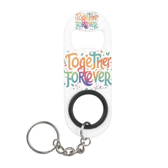 Porte-clé Décapsuleur Ensemble Forever Mini Porte - clé d'ouverture de b (Devant)
