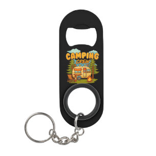Porte-clé Décapsuleur Équipe de camping