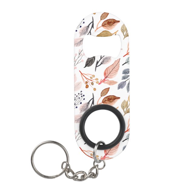 Porte-clé Décapsuleur feuilles d'arbre (Devant)