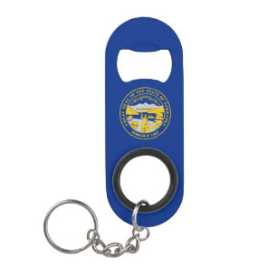 Porte-clé Décapsuleur Flag du Nebraska