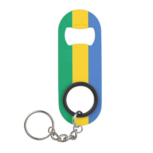 Porte-clé Décapsuleur Gabon : Pride nationale patriotique (Devant)