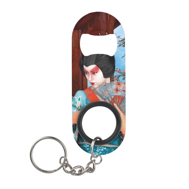 Porte-clé Décapsuleur Geisha (Devant)