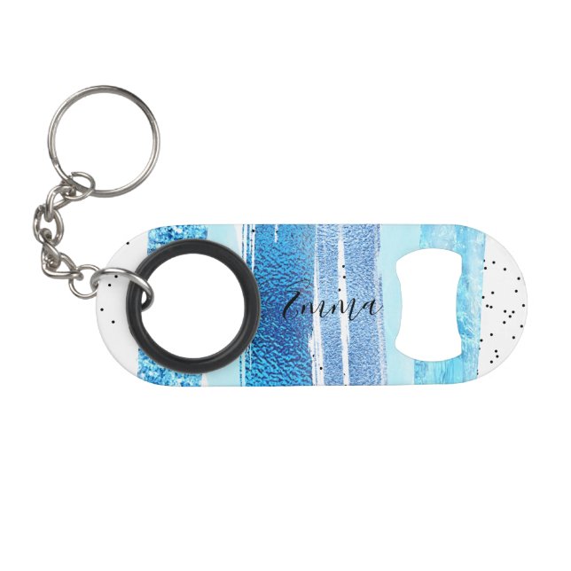 Porte-clé Décapsuleur Glam Parties scintillant (Devant (Horizontal))