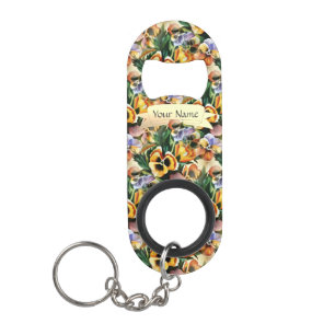Porte-clé Décapsuleur Graceful Stylish Superbes Pansies Personnaliser