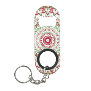 Porte-clé Décapsuleur Groovy Funky Tie Dye Noël Boho Hippie Mandala