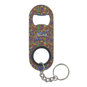 Porte-clé Décapsuleur Hippie Super Conception psychédélique Thunder_Cove