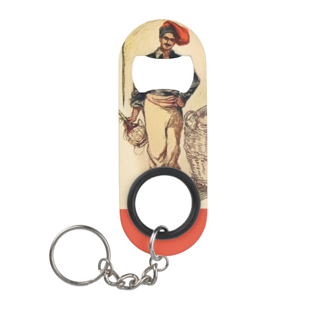 Porte-clé Décapsuleur "Italie Vintage" (Devant)