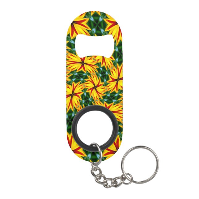 Porte-clé Décapsuleur J'Aime Les Fleurs Uniques (Dos)
