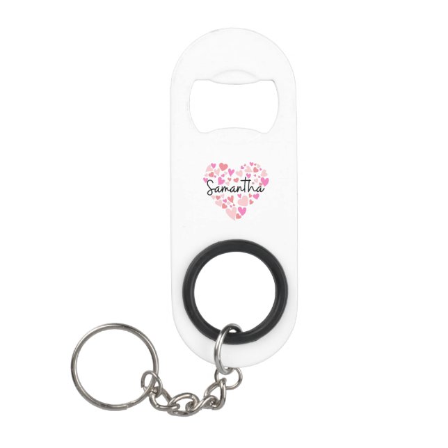 Porte-clé Décapsuleur J'aime Samantha (Devant)